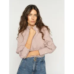 MMBritze check shirt dusty rose 