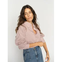 MMBritze check shirt dusty rose 