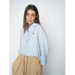 MMBrize cam cotton blouse skyway