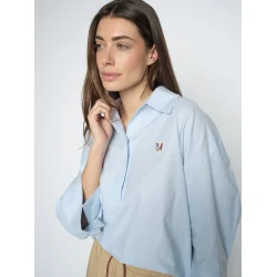 MMBrize cam cotton blouse skyway