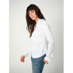 MMHassie pleat shirt white