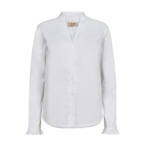MMHassie pleat shirt white