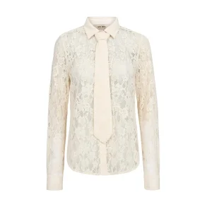 MMKether lace tie shirt ecru 