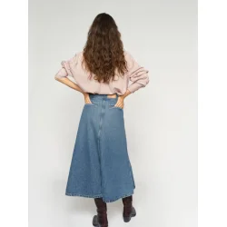 MMLeala denim skirt mid blue 
