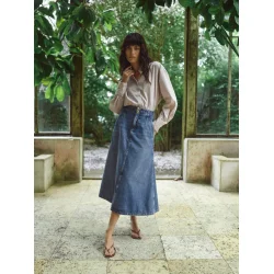 MMLeala denim skirt mid blue 