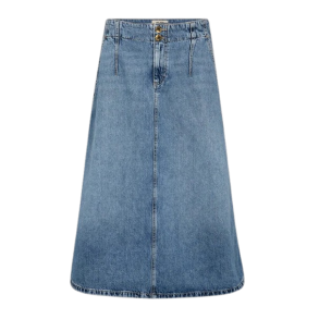 MMLeala denim skirt mid blue 