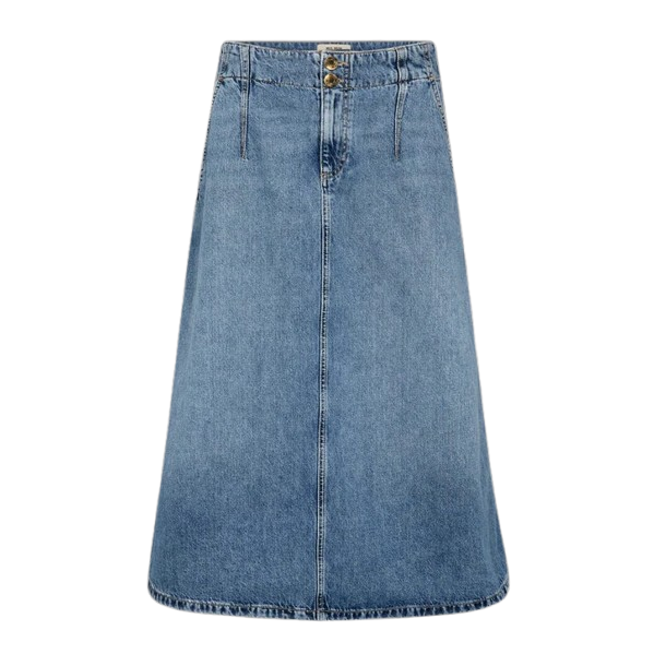 MMLeala denim skirt mid blue 