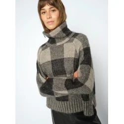 MMMaija check knit black 