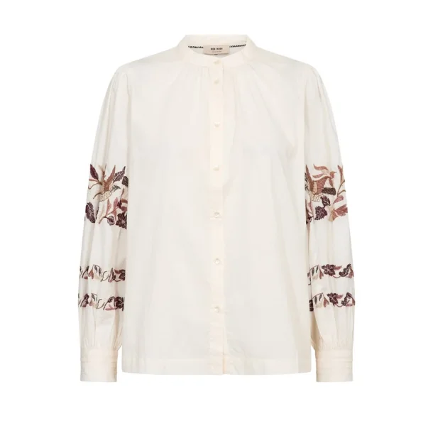 MMNotto embroid shirt ecru 