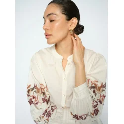MMNotto embroid shirt ecru 