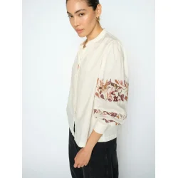 MMNotto embroid shirt ecru 