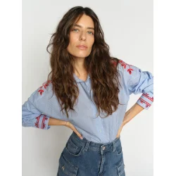 MMOsmo stripey shirt brunnera blue