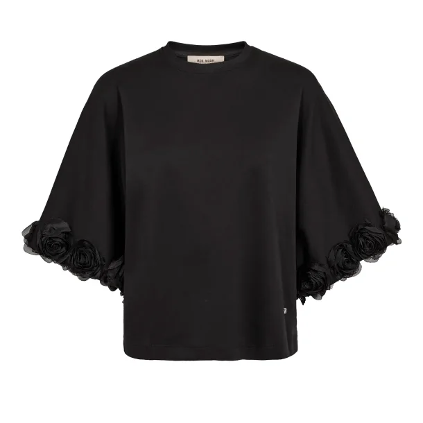 MMRosette o-ss tee black