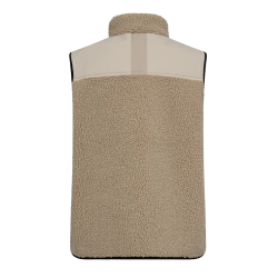 MMRowe eli teddy vest feather grey 