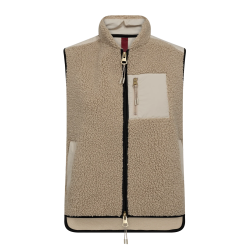 MMRowe eli teddy vest feather grey 