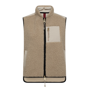 MMRowe eli teddy vest feather grey 