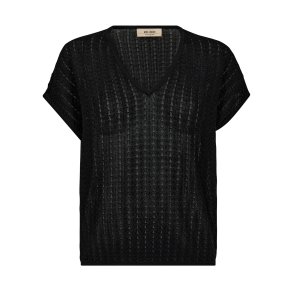 MMShani plain v-neck knit black