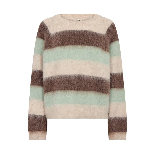 MMSuvi stripe knit frosty green