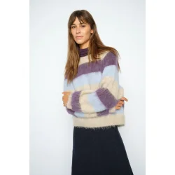MMSuvi stripe knit sweet grape
