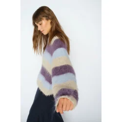 MMSuvi stripe knit sweet grape