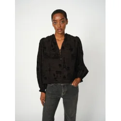 MMTazzin tale light blouse black 