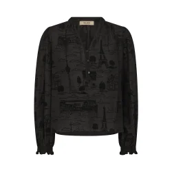 MMTazzin tale light blouse black 
