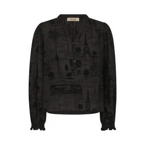 MMTazzin tale light blouse black 