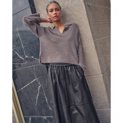 MMThora aidy polo knit falcon 