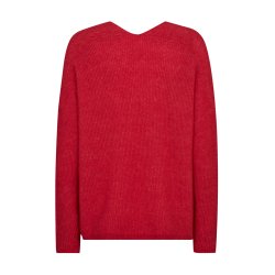 MMThora v-neck knit chinese red