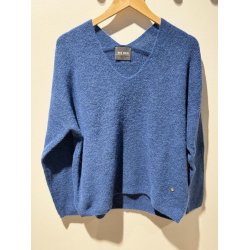 MMThora v-neck knit set sail 