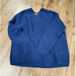 MMThora v-neck knit set sail 