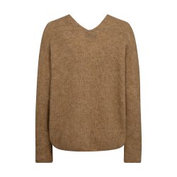 MMThora v-neck knit tannin 