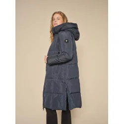 MMnova square down coat navy