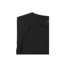 Organic jersey teasy tee black