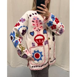 Maggie jacket white multi 