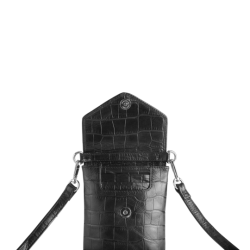 CarlyMBg Mobile Bag Croc Black