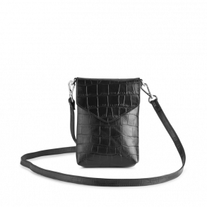CarlyMBg Mobile Bag Croc Black