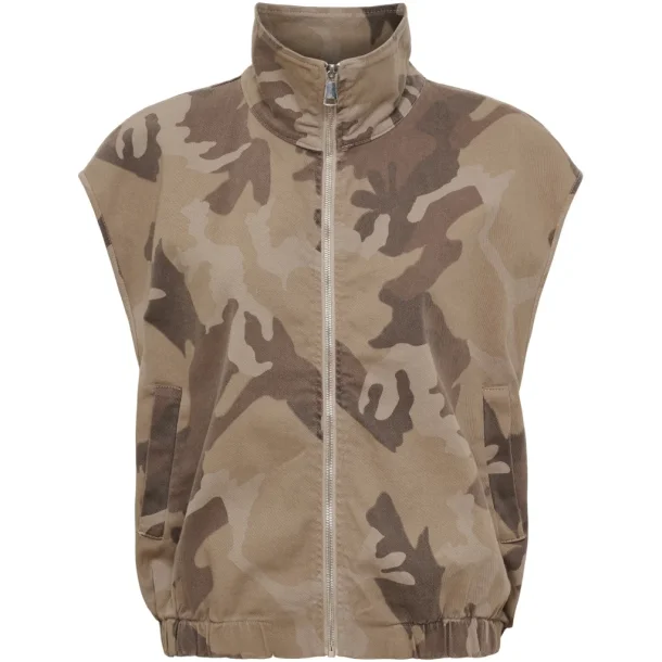 Mdcsilver vest beige camo