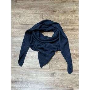 Melodia triangle scarf indigo