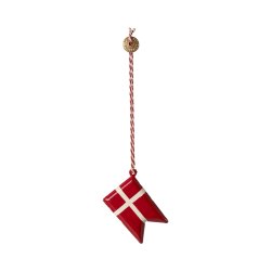 Metal ornament dansk flag 14-0508-0