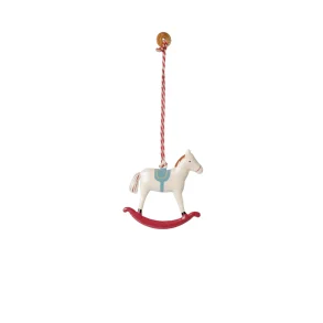 Metal ornament gyngehest r�d 14-6505-00