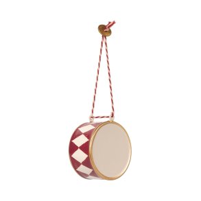 Metal ornament tromme stor rd