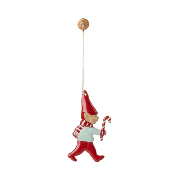 Metal ornament nisse sukkerstok