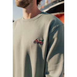 Mini red maxi crewneck seaspray
