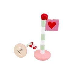 Morsdagsflag med striber 14 cm