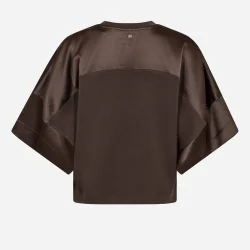 MMLela o-ss satin sweatshirt delicioso