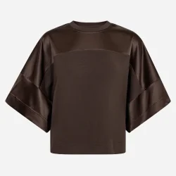 MMLela o-ss satin sweatshirt delicioso