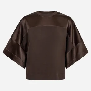 MMLela o-ss satin sweatshirt delicioso