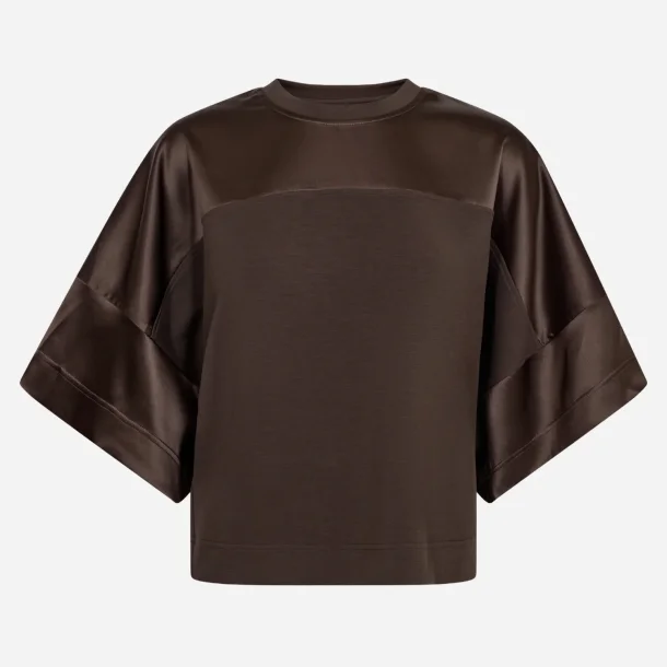 MMLela o-ss satin sweatshirt delicioso