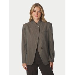Nerine pinstripe blazer dark taupe